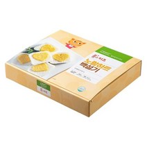 풀무원 풀스키즈 노랑하트 백설기 (냉동), 3개, 400g