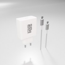 디에이치몰 루츠 45W GaN PD PPS 초고속충전기 C TO C 케이블포함, 화이트, 1개
