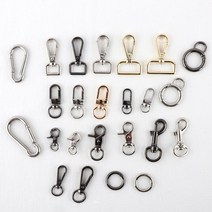 데코와바 열쇠고리 가방 부자재 키링만들기, 일반3.4cm골드