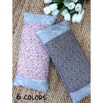 홍승애풍기인견 / 인견 메밀 베개 / 메밀 납작베개(야생화 눈꽃 나뭇잎), 진보라