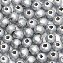 100-200 개 6/8/10mm 겨울 색상 천연 나무 비즈 무연 진주 보석 만들기위한 느슨한 Diy 목걸이 팔찌 쥬얼리 제작 용, 27.silver - 10mm-100pcs