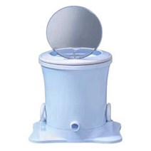 캠핑용 수동 탈수기 무동력 당기는 짤순이 미니 만능, 대용량/블루