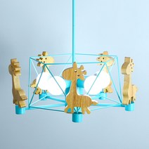 키즈조명 LED 아이방등 펜던트 벽등 인테리어 홈 조명, 11. 기린 5등 직부등 블루