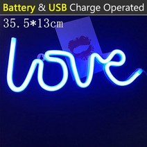 방문도어사인 화장실도어사인 문패 디자인 도어사인 love led neon light 바, 러브 블루
