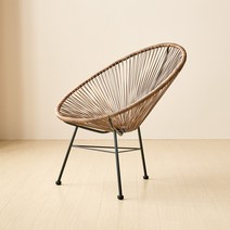 [방석포함] 코드체어 아카풀코 라탄 야외 테라스 카페, 뉴 코드체어-커피+쿠션세트 화이트