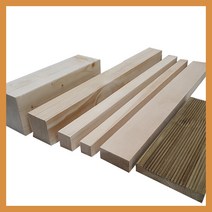각목 다루끼 목재 재단 각재 DIY 나무 원목, 스프러스 60mm x 60mm, 1400mm
