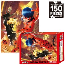 미라큘러스 파리의 직소퍼즐 레이디버그 영웅 150pcs