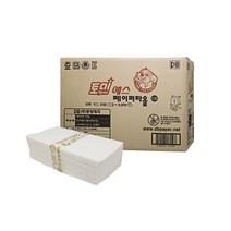 토미 예스 페이퍼타올 핸드타올 종이 타월 2겹 절약형, 100매x50밴드