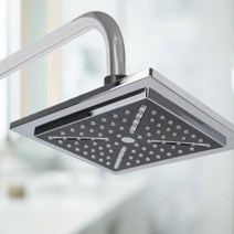 사각 블랙 해바라기 욕실 샤워 수전 수압 상승 절수, 해바라기대헤드 사각ㅡ블랙