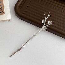 1+1 템퍼러먼트 레트로 우아한 헤어 스틱 중국 스타일 심플한 클립 핀 대나무 잎 매화 꽃 머리핀 액세서리