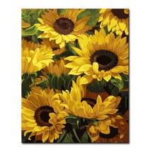 DIY 캔버스페인팅 명화그리기 액자 그림 세트 유화 - 정물 40x50, S54_해바라기의 노래
