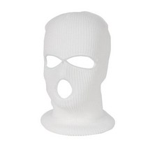 겨울 따뜻한 전체 얼굴 커버 하이킹 스카프 오토바이 스키 마스크 모자 3 구멍 Balaclava 육군 전술 CS Win, 06 WHITE