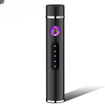 전기라이터 미니 여성 이중아크 플라즈마 USB 터보, 블랙