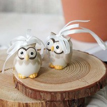 엘아이에이치 LIH 부엉이 도자기 미니어처 2P 세트 인테리어 소품, 본상품/ETC