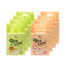 [6개세트] 데이스포 완두콩 두부모래 2.8kg, [6개세트] 복숭아향 2.8kg