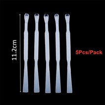 레진아트 재사용 가능한 수지 믹싱 측정 컵 5 개 10ml 실리콘 교반 스틱 스푼 UV 에폭시 보석 만들기 도구 액세서리, 5Pcs Stick