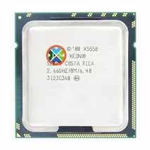 파워딜 지널 제온 X5550 서비스 CPU 2.66GHz LGA1366 8 스레드 L3 캐시 8MB 쿼드 코어 산산조각, 한개옵션0