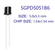 10pcs 5mm 플랫 렌즈 Photodiode SGPD5051C6 Photosensor 감광성 수신 다이오드, 02 SGPD5051B6