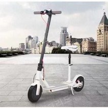 심플한 퍼스널 개인 모빌리티 전기 스쿠터 접이식 소형 전동 킥보드 전기, 36V, 배터리 7시간 흰색 런플랫 타이어