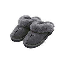 UGG 어그 슬리퍼 퍼 카라 스웨이드 코케트 - 그레이 5125GREY