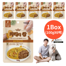 강아지 밥투정 사료 토핑 영양 습식 국산간식 카레의왕, 고구마+닭고기