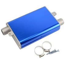 무시동히터 캠핑 차박용 발전기 머플러 24mm 업그레이드 알루미늄 합금 배기 소음기 파이프 주차 히터 소음 감소, [02] Blue