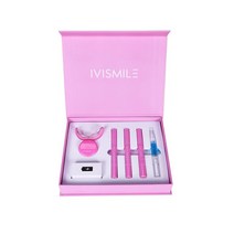 IVISMILE 치과 치아 미백 키트 32 LED 조명 기계 DESENSITIZING 젤 펜 표백제 WHITENER 35% CARBAMIDE PEROXIDE, 스페인 |PINK