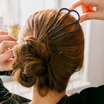 디엠몰 1+1 다양한 헤어스타일 연출가 올림머리 고정핀 U핀 유핀 머리핀 헤어 실핀 삼지창핀