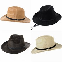 인디애나 존스 스웨이드 페도라 어르신모자 남성등산모자 페도라중절모