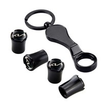 타이어구찌 타이어밸브캡 타이어에어캡자동차 스타일링 스티커 기아 리오 소울 K2 K3 K4 K5 K7 세라토 포, 05 Black 4Pcs