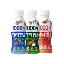 요플레 닥터캡슐130mlx16개 (포도8+사과4+플레인4)/1000배/유산균/냉장무배, 16개, 130ml