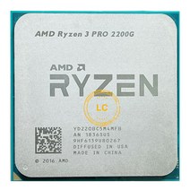 AMD Ryzen 3 2200G PRO GHz 쿼드 코어 스레드 CPU 프로세서 YD2200C5M4MFB/YD220BC5M4MFB 소켓, 한개옵션0