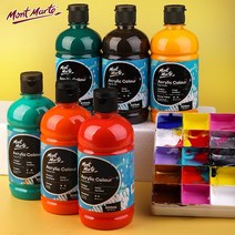 몽마르뜨 아크릴 물감 500ml 시그니처 전문가용 대용량 채색용 페인트 미술 학원 그림, 레몬 옐로우