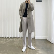 아도르클래식 3컬러 오버핏 싱글 커플 봄 가을 코트