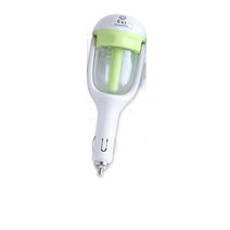 차량용공기청정기 미니공기청정기 자동차공기청정기 car steam air 가습기 아로마 디퓨저 50ml 아로마 테라피 에센셜 오일 디퓨저 미스트 메이커 분무기 car 12v dc, 초록