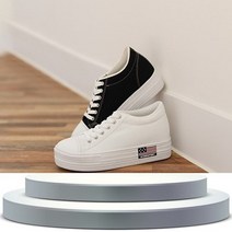 6cm 국내 제작 여자 키높이 통굽 슬랙스 스니커즈 신발 슈즈
