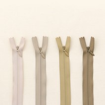 소잉데일리 콘실지퍼 바지지퍼 청바지지퍼 모음전_ 15cm~100cm 160여종, 38 모카베이지, 9. 콘실지퍼_60cm(26~50)