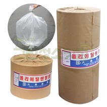 폴리에틸렌필름 0.08mm-10cm-229m 튜브형 농업용 포장용비닐 PE필름 비닐원단 롤비닐 비니루 포장용비닐봉투, 1개