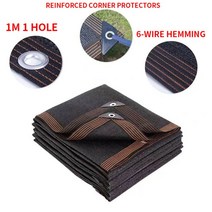 자동차썬루프 구리스 파노라마 야외 차양 90% 및 UV 보호 HDPE 발코니 안전 개인 그물 마당 울타리, 05 black_01 2x2m