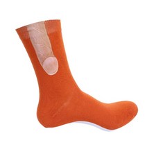 스포츠 양말 참신한 노출 된 재미 있는 양말 남자 봄과 가을 기발한 창조적인 큰 스포츠 면화, 06 Brown