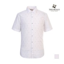 인디안 TREMOLO 남성 도트 변형패턴 반소매 셔츠_TGRTSUM4121