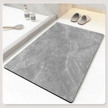 규조토 화장실 카펫 부드러운 고급 럭셔리 러그 발판, 60x90cm 아마존 블루 (직사각)