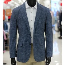 세르지오 블루 린넨혼방 여름 슬림핏 캐주얼자켓 SJKURMK2054