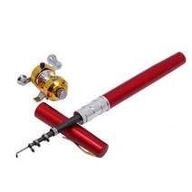 [파인베리] 휴대용 미니 펜낚시대세트 가성비 릴낚시대, 실버