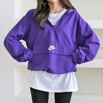 타노스 아노락 바람막이 윈드브레이커 빅사이즈 꾸안꾸 루즈핏 반집업 캐주얼 데일리 미시패션 코디