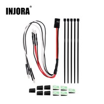 INJORA 트랙사스 TRX4M Defender 디펜더 악세사리 업그레이드 키트 LED 지붕 조명 TRX4-M, 기본