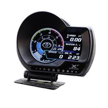 타코미터 OBD2 Lufi XF 부스트 수온 자동차 게이지 디지털 오일 온도 속도 타코미터 Ext 볼트 알람 시계, 한개옵션0