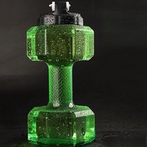 가정용 헬스 벤치 프레스 웨이트 운동 기구 2200ml 물 아령 컵 대용량 피트니스 컵 체육관 사무실 여행 음료 체육관 장비 체중 감량, 초록