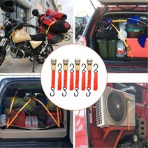 견인 구조화물 자동 리프트 액세서리용 헤비 듀티 차량 래칫 다운 조절 가능한 스트랩 더블 J 후크 포함