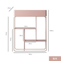 철제 화분 정리대 베란다 다육이 선반 거치대 스탠드, 핑크(3단 확대 버전)